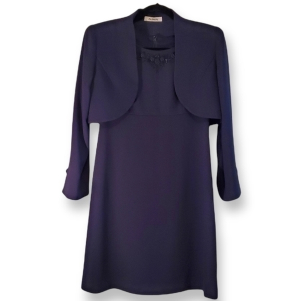Vintage Peter Ashley Party Dress & Shrug Set